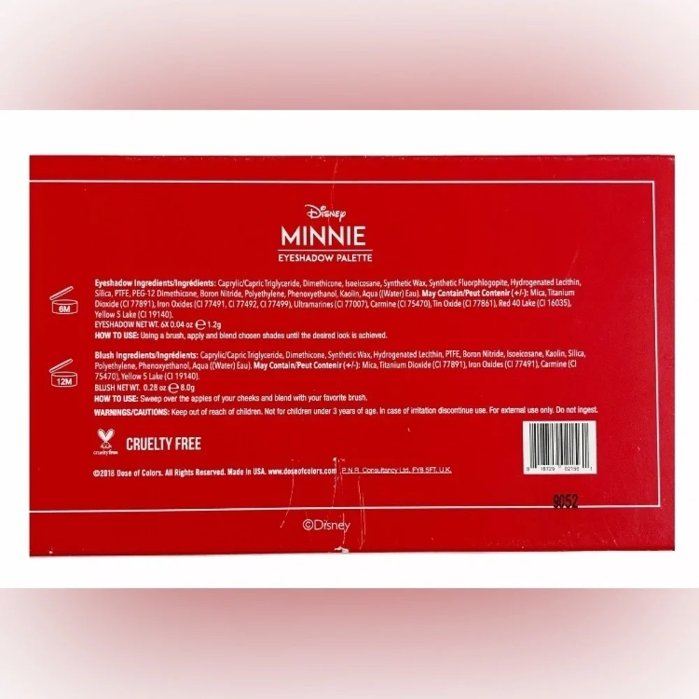 Disney Dose Of Colors MINNIE Mouse Eyeshadow Palette * BNIB *Limited Edition*